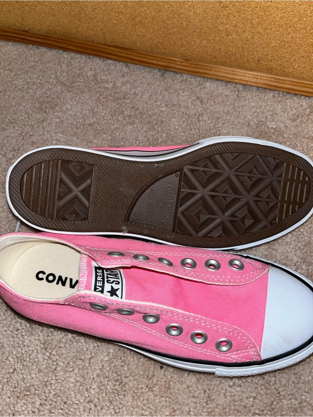 Converse Pink Low Top Platform Sneakers